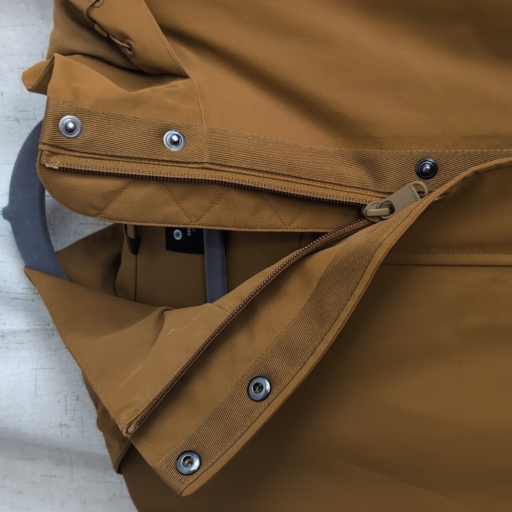 Athleta RainOut Sutro Long Trench Jacket Rain Jacket Mustard Yellow Size 1X - Picture 8 of 16